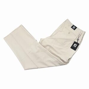 Footjoy Golf Pants The Mark Of A Player Beige Stone Men's Size 40X30 Fit (41x30)